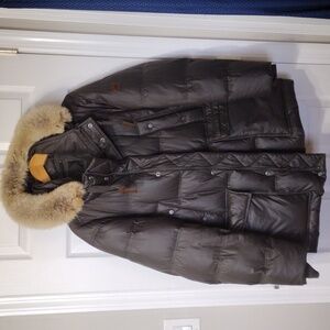 Andrew Marc Highland Coyote Fur Parka